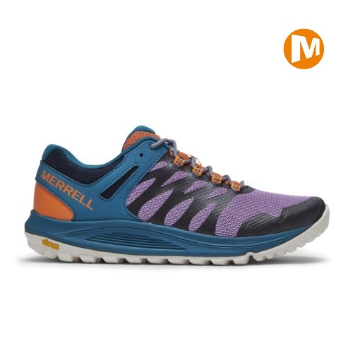 Merrell Nova 2 X See America Laufschuhe Herren Blau/Lila [DE-CDSLU]